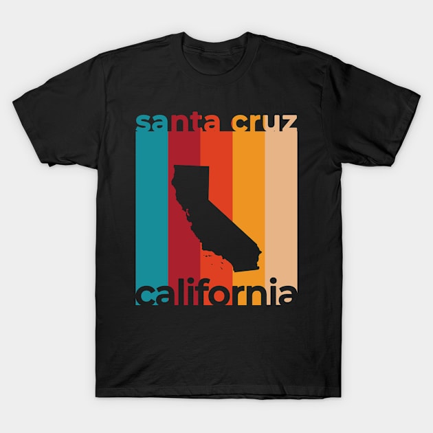 Santa Cruz California Retro T-Shirt by easytees